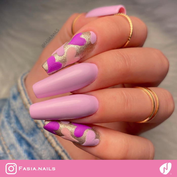 Light Thulian Pink Pastel Nails